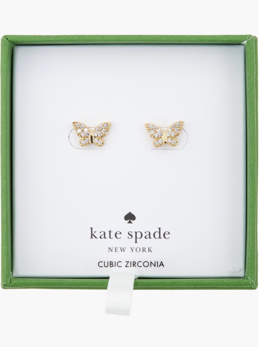 Kate Spade New York Butterfly Cubic Zirconia Stud Earrings